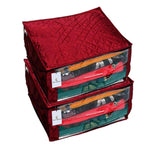 Kuber Industries Heavy Quilted Maroon Large Saree Cover Set of 2 Pcs (with Capacity of Upto 15 Sarees),Standard,KI0075196_1